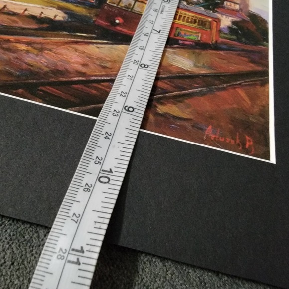 Allas Fine Art Print with Matting The Natchez With a Street Car New Orleans - Picture 4 of 7